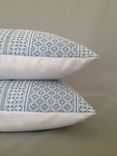 Blue And White Miguel Pattern Pillow Cover From Victoria Hagan Home Collection 1 small