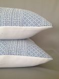 Blue And White Miguel Pattern Pillow Cover From Victoria Hagan Home Collection 4 small