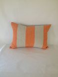 Contemporary Art Deco Orange And Tan Linen Pillow Cover 1 small