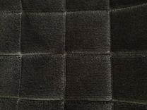 Charcoal Green Tint Velvet Squares Pillow Cover 1 small