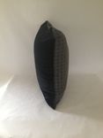 Charcoal And Black Woven Look Pillow Cover 3 small