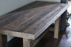 Reclaimed Wood Dining Table 4 small