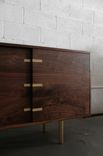 Fabulous Mid-Century Solid Walnut Media Cabinet 5 small