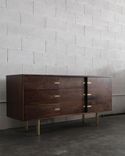 Fabulous Mid-Century Solid Walnut Media Cabinet 4 small