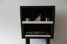 Black As Nightstand - Torched Solid Ash 1 small
