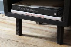 Black As Nightstand - Torched Solid Ash 3 small
