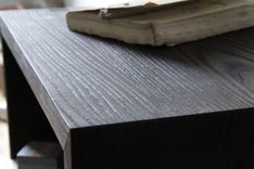 Black As Nightstand - Torched Solid Ash 4 small