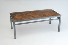 Coffee Table, Composite Top, Steel Base 1 small
