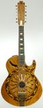 "Snake Motif" 12-String Resonator Guitar In Cherry 2 small
