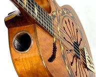 "Snake Motif" 12-String Resonator Guitar In Cherry 6 small