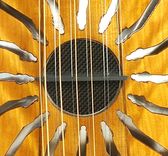 "Snake Motif" 12-String Resonator Guitar In Cherry 5 small