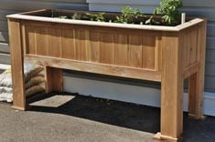 Large Cedar Planter 3 small