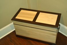 Wenge & Poplar Blanket Chest 1 small