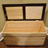 Wenge & Poplar Blanket Chest 2 small