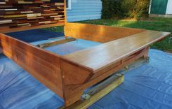 Cherry Bed With Mosaic Headboard 2 small