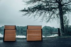 Wenge & Cherry Nightstands 2 small
