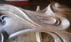 Hand Carved Fire Surround/Mantle 3 small