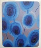 Mousepad Peacock Artwork Mouse Pad With Original Art- Blue Silver Grey By Devikasart 1 small