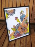 Flowers Spring Floral-Ink And Acrylic Art Print 8.5"X11" 2 small