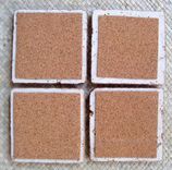 Coasters Paisley Design Purple Blue Ochre Handmade With Original Artwork-Set Of 4 3 small