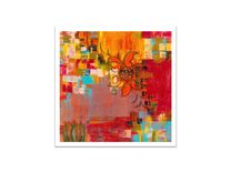Abstract Fine Art Print-Large- Orange Red Yellow Modern Art 2 small