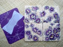 Custom Wedding Coasters-Unique Home Decor Made To Order Tumbled Marble 3 small