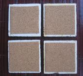 Tile Coasters Black And White Handmade With Original Artwork-Set Of 4 Tile 5 small