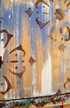 Abstract Painting Original 10"X16"- Two Panels Gold Purple Brown 4 small