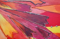 25% Off-Large Original Painting Red Abstract 36"X36" Red Orange Maroon Brown Gold Textured Painting 2 small