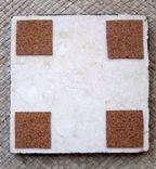 Tile Coaster Mothers Day Poppy Design 6x6-Red Orange Black 3 small