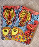Journal Spiral Notebook Diary With Original Fish Artwork-Yellow Orange Blue Ink 4 small