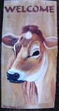 Rustic Wood Farm Animal  Welcome Boards Painted To Order 2 small