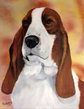 Dogs Painted In Oils On Canvas, Wood, Slate, Or Fabric 3 small