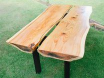 Two Cedar Slab Table 1 small