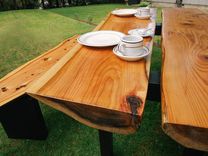 Two Cedar Slab Table 2 small