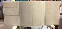 Floating Whitewashed Oak Vanity With Curved Doors 1 small