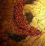 Koi Fish Painting, Original Abstract Carp, Red Copper Koi, Gold Metallic Art, Asian Fish - 48x36 4 small