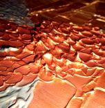 Koi Fish Painting,Original Textured Art,Abstract Large Metallic Red Copper Carp By Lafferty-24 X 30 1 small