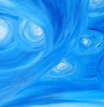 Modern Abstract - Night Stars Landscape Painting By Dan Lafferty - Starry Night Above The Hills 4 small