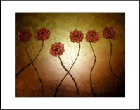 Print With Matte Of Gold Rose Painting Sale 22% Off 1 small