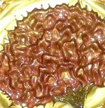 8x10 Print With Matte Of Original Modern Abstract Gold Red Poppies Painting - Sunrise Poppy 2 small