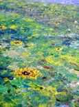 Original Large Abstract Yellow Impressionist-Sunflower Landscape Art Textured Palette Knife - 40x30 1 small