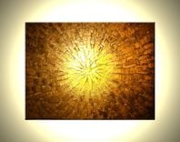 Abstract Metallic Original Painting Contemporary Impasto Gold Bronze Palette Knife Textured Art 1 small