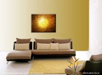 Abstract Metallic Original Painting Contemporary Impasto Gold Bronze Palette Knife Textured Art 2 small