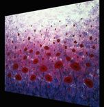 Original Xlarge Poppies Painting Gallery Wrap Canvas-Contemporary Impasto Abstract Floral Garden 3 small