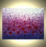 Original Xlarge Poppies Painting Gallery Wrap Canvas-Contemporary Impasto Abstract Floral Garden 5 small