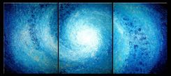 Original Painting, Abstract Art, Blue White Seascape Original Painting, Impasto Storm Hurricane 4 small