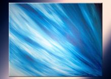 Original Painting By Laffertyart - Blue Abstract Sale 22% Off 4 small