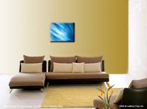 Original Painting By Laffertyart - Blue Abstract Sale 22% Off 5 small