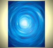 Acrylic Abstract Blue Painting, Blue White Raindrops, Original Art By Lafferty - 30x24 Sale 22% Off 5 small